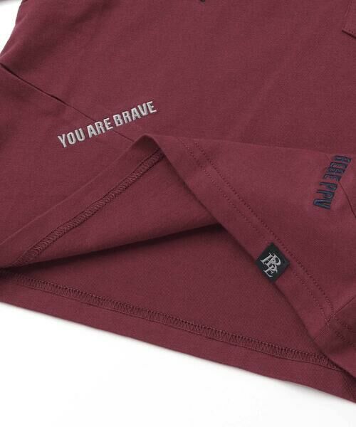 BeBe Petits Pois Vert / ベベ プチ ポワ ヴェール Tシャツ | タックプリーツ刺しゅうロングTシャツ(95~160cm) | 詳細16