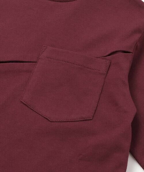 BeBe Petits Pois Vert / ベベ プチ ポワ ヴェール Tシャツ | タックプリーツ刺しゅうロングTシャツ(95~160cm) | 詳細12