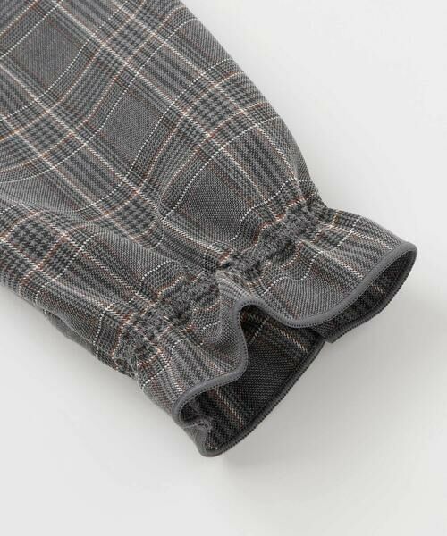 BeBe Petits Pois Vert / ベベ プチ ポワ ヴェール ミニ丈・ひざ丈ワンピース | 【店舗限定】チェックバルーン長袖ワンピース(95~150cm) | 詳細7