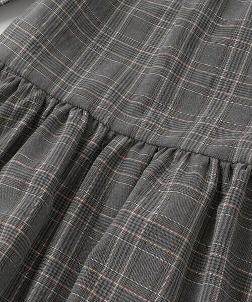 BeBe Petits Pois Vert / ベベ プチ ポワ ヴェール ミニ丈・ひざ丈ワンピース | 【店舗限定】チェックバルーン長袖ワンピース(95~150cm) | 詳細8