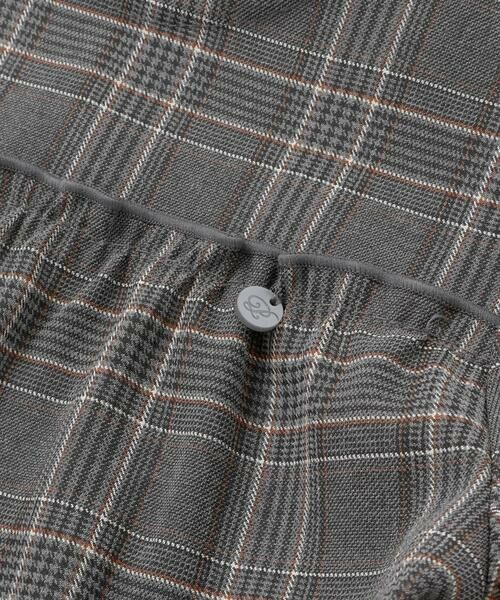 BeBe Petits Pois Vert / ベベ プチ ポワ ヴェール ミニ丈・ひざ丈ワンピース | 【店舗限定】チェックバルーン長袖ワンピース(95~150cm) | 詳細9