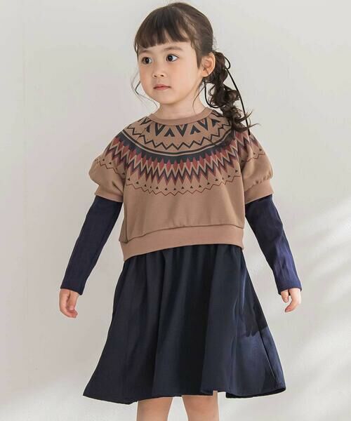 BeBe Petits Pois Vert/xx v` | F[ yX܌zmfBbNؑ֒s[X(95~150cm) uE 140cm