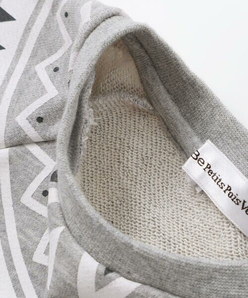 BeBe Petits Pois Vert / ベベ プチ ポワ ヴェール ミニ丈・ひざ丈ワンピース | 【店舗限定】ノルディック切替長袖ワンピース(95~150cm) | 詳細13