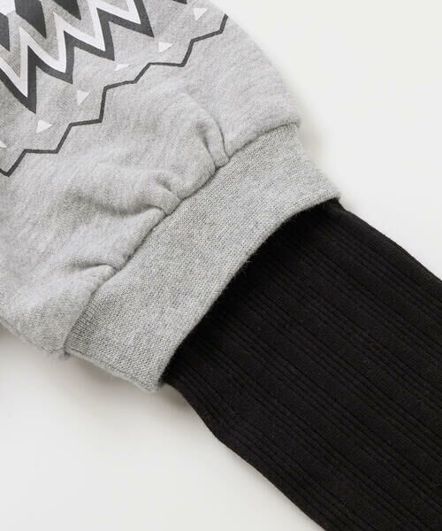 BeBe Petits Pois Vert / ベベ プチ ポワ ヴェール ミニ丈・ひざ丈ワンピース | 【店舗限定】ノルディック切替長袖ワンピース(95~150cm) | 詳細14