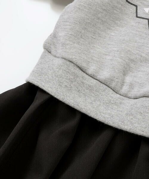 BeBe Petits Pois Vert / ベベ プチ ポワ ヴェール ミニ丈・ひざ丈ワンピース | 【店舗限定】ノルディック切替長袖ワンピース(95~150cm) | 詳細16