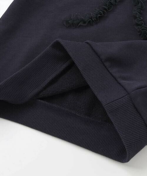 BeBe Petits Pois Vert / ベベ プチ ポワ ヴェール セットアップ | 【店舗限定】リボンチュールトップス＋ショートパンツセットアップ(95~150cm) | 詳細12