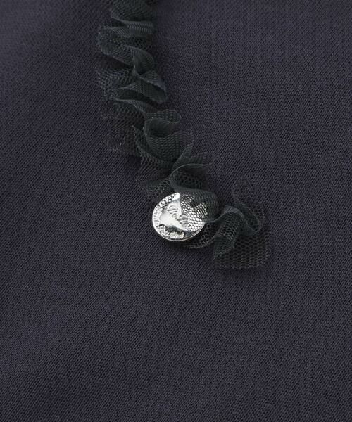 BeBe Petits Pois Vert / ベベ プチ ポワ ヴェール セットアップ | 【店舗限定】リボンチュールトップス＋ショートパンツセットアップ(95~150cm) | 詳細9