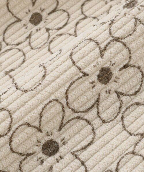 BeBe Petits Pois Vert / ベベ プチ ポワ ヴェール セットアップ | 【店舗限定】花柄コールテンジャンパースカート+長袖リブトップスセット(95~150cm) | 詳細11