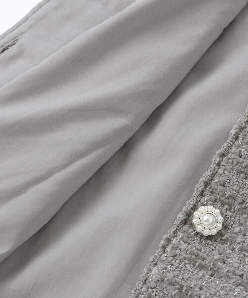 BeBe Petits Pois Vert / ベベ プチ ポワ ヴェール ミニ・ひざ丈スカート | 【店舗限定】【お揃い】ボアツイードジャンパースカート(95~150cm) | 詳細8