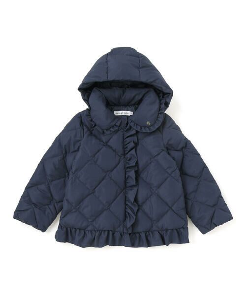 BeBe Petits Pois Vert / ベベ プチ ポワ ヴェール テーラードジャケット | 【店舗限定】タフタフリルキルトダウンジャケット(95~160cm) | 詳細7