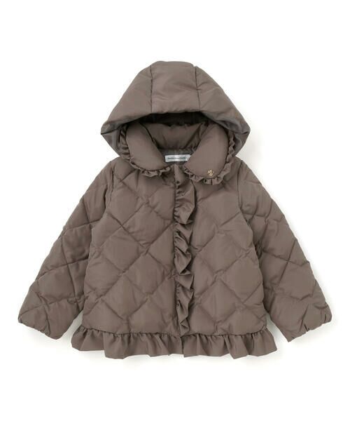 BeBe Petits Pois Vert / ベベ プチ ポワ ヴェール テーラードジャケット | 【店舗限定】タフタフリルキルトダウンジャケット(95~160cm) | 詳細22