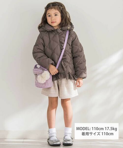 BeBe Petits Pois Vert / ベベ プチ ポワ ヴェール テーラードジャケット | 【店舗限定】タフタフリルキルトダウンジャケット(95~160cm) | 詳細19