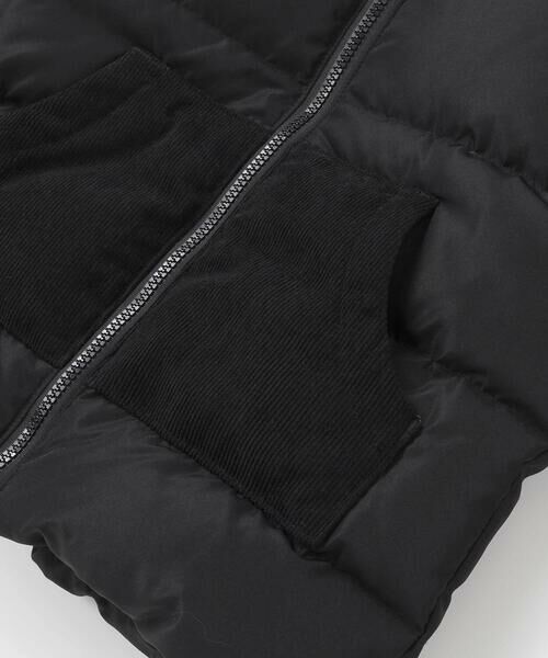 BeBe Petits Pois Vert / ベベ プチ ポワ ヴェール テーラードジャケット | 【店舗限定】タフタコールテン切り替えダウンジャケット(95~150cm) | 詳細11