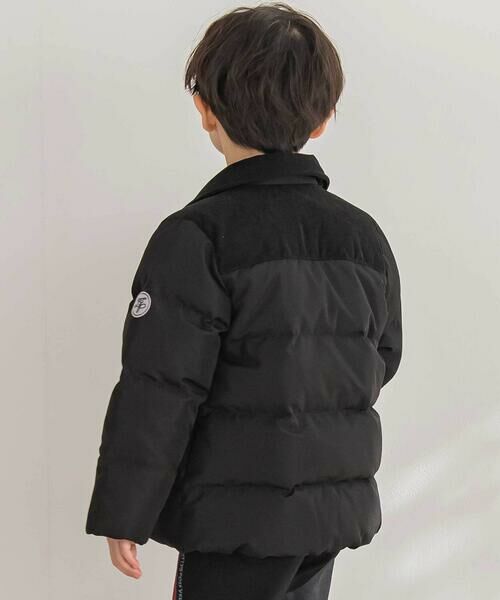 BeBe Petits Pois Vert / ベベ プチ ポワ ヴェール テーラードジャケット | 【店舗限定】タフタコールテン切り替えダウンジャケット(95~150cm) | 詳細4