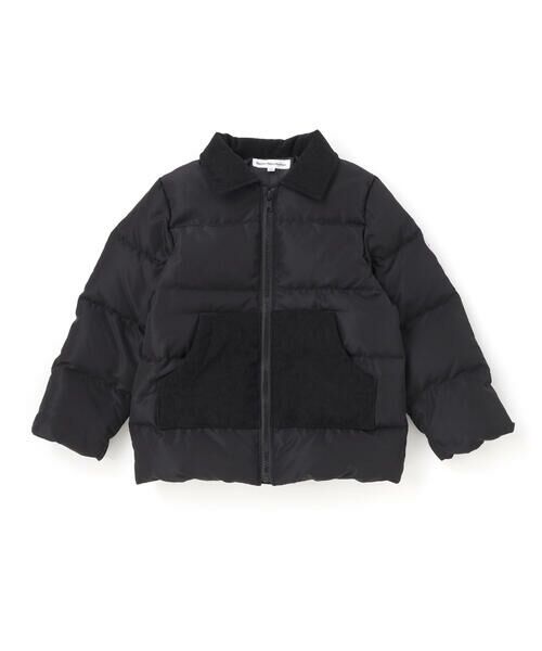 BeBe Petits Pois Vert / ベベ プチ ポワ ヴェール テーラードジャケット | 【店舗限定】タフタコールテン切り替えダウンジャケット(95~150cm) | 詳細5