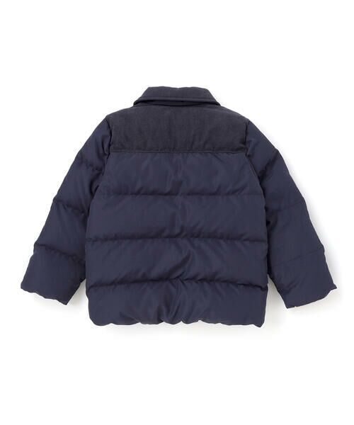 BeBe Petits Pois Vert / ベベ プチ ポワ ヴェール テーラードジャケット | 【店舗限定】タフタコールテン切り替えダウンジャケット(95~150cm) | 詳細18