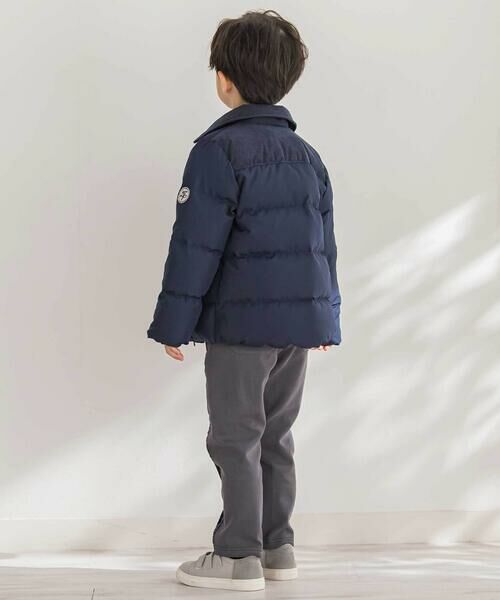 BeBe Petits Pois Vert / ベベ プチ ポワ ヴェール テーラードジャケット | 【店舗限定】タフタコールテン切り替えダウンジャケット(95~150cm) | 詳細16