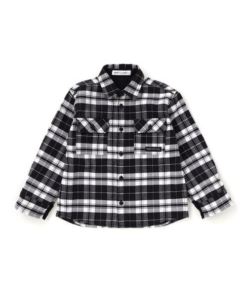 BeBe Petits Pois Vert / ベベ プチ ポワ ヴェール Tシャツ | 【店舗限定】【お揃い】チェックフラップポケット長袖シャツ(95~150cm) | 詳細10