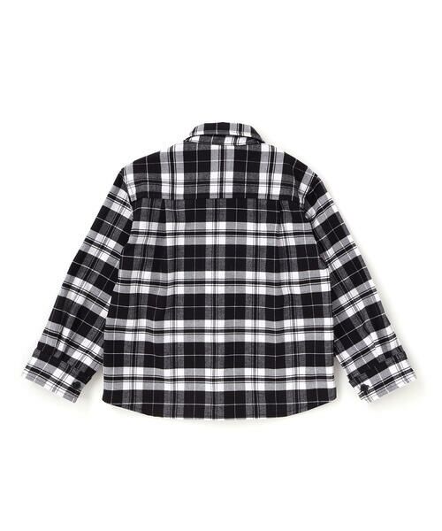 BeBe Petits Pois Vert / ベベ プチ ポワ ヴェール Tシャツ | 【店舗限定】【お揃い】チェックフラップポケット長袖シャツ(95~150cm) | 詳細11