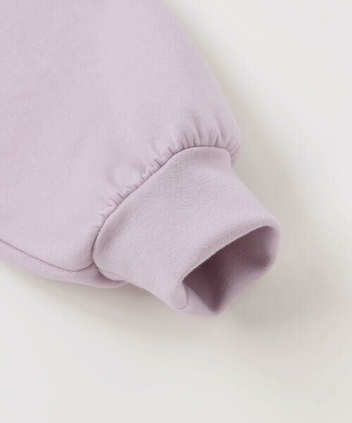 BeBe Petits Pois Vert / ベベ プチ ポワ ヴェール スウェット | 【店舗限定】ポンチ裾フリルリボン刺しゅうトレーナー(95~150cm) | 詳細12