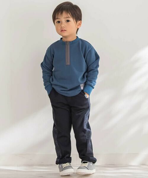 BeBe Petits Pois Vert / ベベ プチ ポワ ヴェール スウェット | 【店舗限定】ハーフジッププルオーバー(95~150cm) | 詳細2