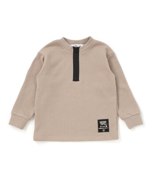BeBe Petits Pois Vert / ベベ プチ ポワ ヴェール スウェット | 【店舗限定】ハーフジッププルオーバー(95~150cm) | 詳細8