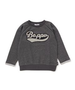 BeBe Petits Pois Vert / ベベ プチ ポワ ヴェール スウェット | 【店舗限定】サガラワッペンラグラントレーナー(95~160cm)
