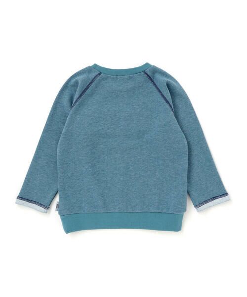 BeBe Petits Pois Vert / ベベ プチ ポワ ヴェール スウェット | 【店舗限定】サガラワッペンラグラントレーナー(95~160cm) | 詳細4