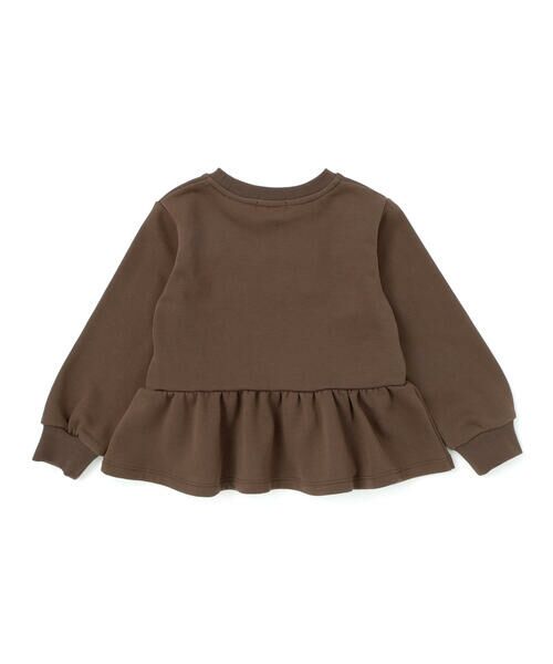 BeBe Petits Pois Vert / ベベ プチ ポワ ヴェール スウェット | 【店舗限定】ツイードパッチワーク刺しゅうペプラムトレーナー(95~160cm) | 詳細7