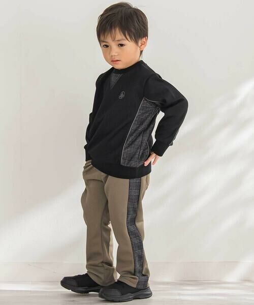 BeBe Petits Pois Vert / ベベ プチ ポワ ヴェール チノ・ワークパンツ | 【店舗限定】【お揃い】カノコボンディングサイドチェックパンツ(95~150cm) | 詳細1