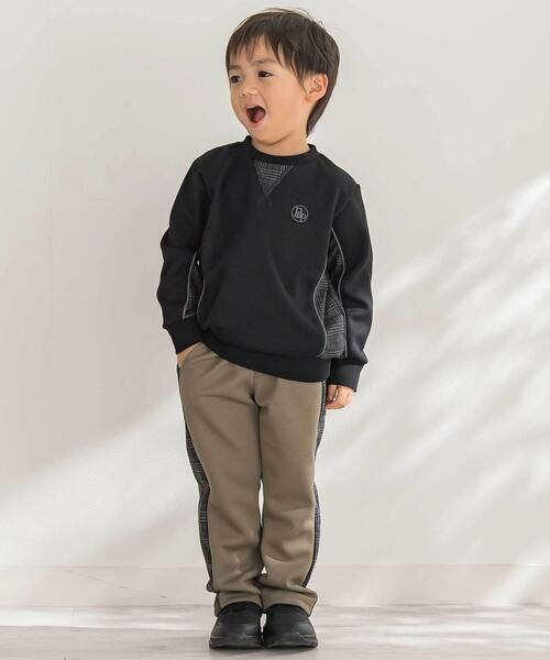 BeBe Petits Pois Vert / ベベ プチ ポワ ヴェール チノ・ワークパンツ | 【店舗限定】【お揃い】カノコボンディングサイドチェックパンツ(95~150cm) | 詳細2