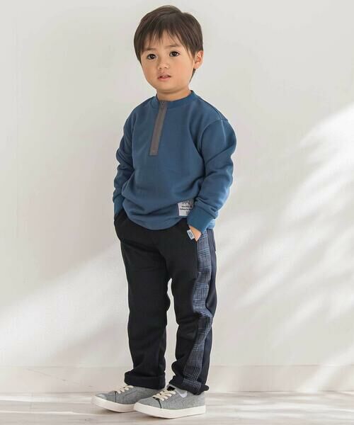 BeBe Petits Pois Vert / ベベ プチ ポワ ヴェール チノ・ワークパンツ | 【店舗限定】【お揃い】カノコボンディングサイドチェックパンツ(95~150cm) | 詳細14