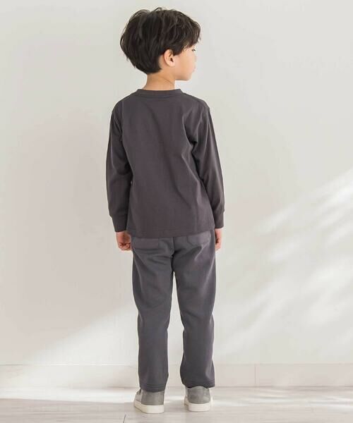 BeBe Petits Pois Vert / ベベ プチ ポワ ヴェール チノ・ワークパンツ | 【店舗限定】ポンチロゴライン切り替えパンツ(95~160cm) | 詳細3