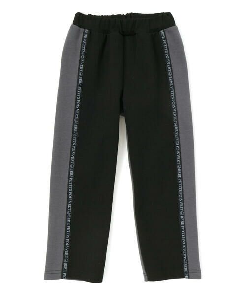 BeBe Petits Pois Vert / ベベ プチ ポワ ヴェール チノ・ワークパンツ | 【店舗限定】ポンチロゴライン切り替えパンツ(95~160cm) | 詳細4