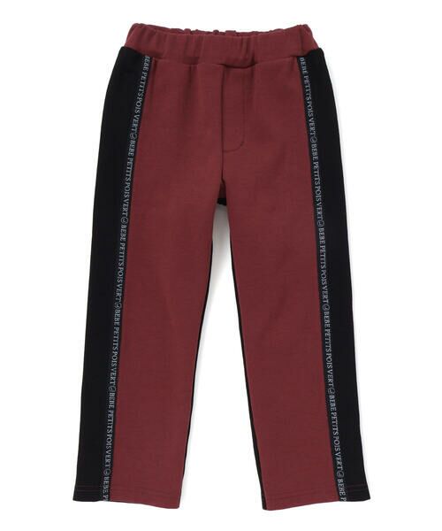 BeBe Petits Pois Vert / ベベ プチ ポワ ヴェール チノ・ワークパンツ | 【店舗限定】ポンチロゴライン切り替えパンツ(95~160cm) | 詳細8