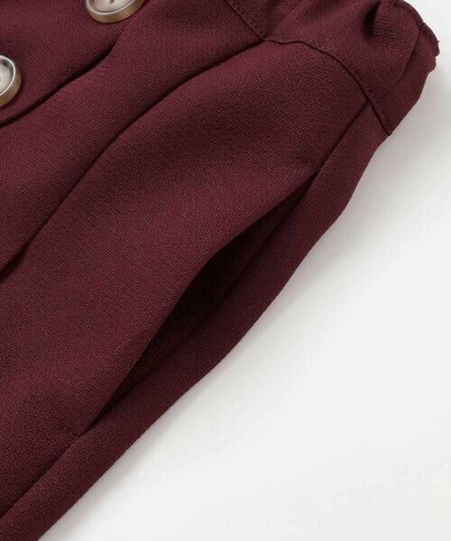 BeBe Petits Pois Vert / ベベ プチ ポワ ヴェール ミニ・ひざ丈スカート | 【店舗限定】フロントボタンプリーツキュロットパンツ(95~150cm) | 詳細8