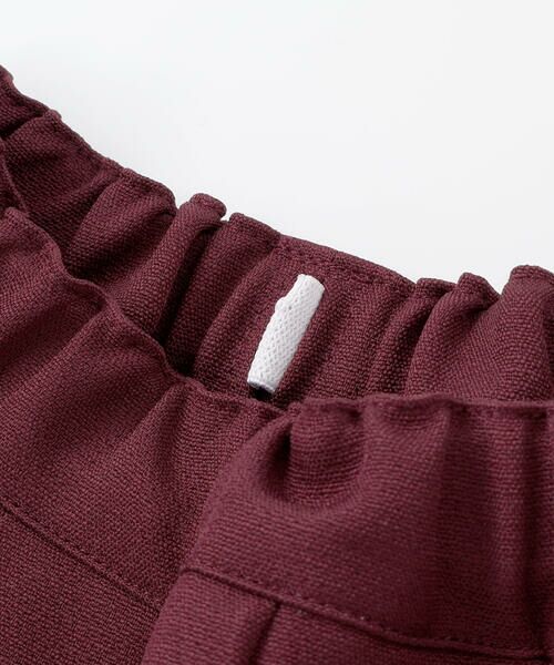 BeBe Petits Pois Vert / ベベ プチ ポワ ヴェール ミニ・ひざ丈スカート | 【店舗限定】フロントボタンプリーツキュロットパンツ(95~150cm) | 詳細10