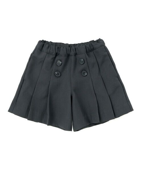 BeBe Petits Pois Vert / ベベ プチ ポワ ヴェール ミニ・ひざ丈スカート | 【店舗限定】フロントボタンプリーツキュロットパンツ(95~150cm) | 詳細16