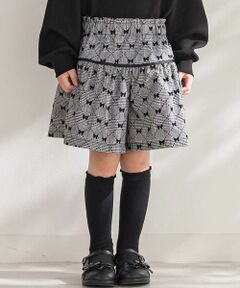 BeBe Petits Pois Vert / ベベ プチ ポワ ヴェール ショート・ハーフ・半端丈パンツ | 【店舗限定】【お揃い】リボンチェックキュロットパンツ(95~150cm)