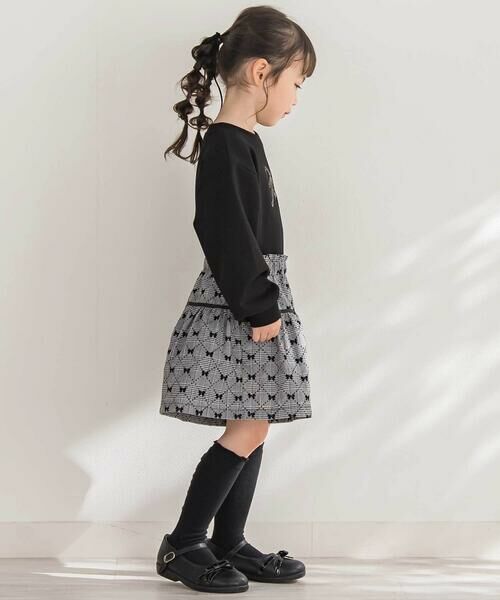 BeBe Petits Pois Vert / ベベ プチ ポワ ヴェール ショート・ハーフ・半端丈パンツ | 【店舗限定】【お揃い】リボンチェックキュロットパンツ(95~150cm) | 詳細3