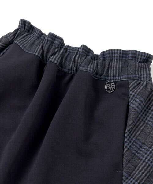 BeBe Petits Pois Vert / ベベ プチ ポワ ヴェール ミニ・ひざ丈スカート | 【店舗限定】【お揃い】チェックジャガード切り替えスカート(100~150cm) | 詳細10