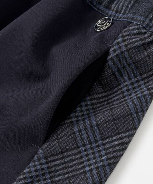 BeBe Petits Pois Vert / ベベ プチ ポワ ヴェール ミニ・ひざ丈スカート | 【店舗限定】【お揃い】チェックジャガード切り替えスカート(100~150cm) | 詳細11