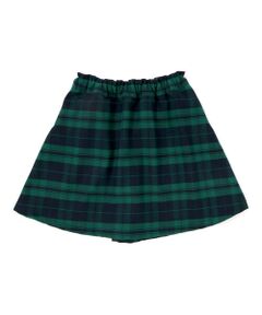 BeBe Petits Pois Vert / ベベ プチ ポワ ヴェール ミニ・ひざ丈スカート | 【店舗限定】【お揃い】センタータックチェックスカート(95~150cm)