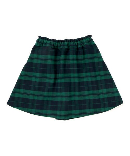 BeBe Petits Pois Vert/ベベ プチ ポワ ヴェール 【店舗限定】【お揃い】センタータックチェックスカート(95~150cm) グリーン系 100cm BeBe Petits Pois Vert/ベベ プチ ポワ ヴェール 【店舗限定】【お揃い】センタータックチェックスカート(95~150cm) グリーン系 100cm
