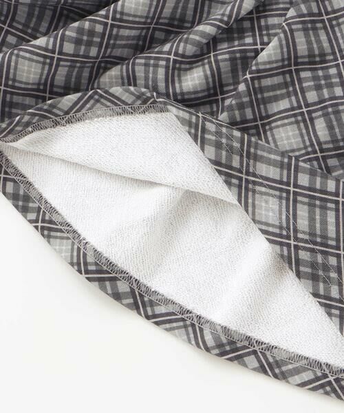 BeBe Petits Pois Vert / ベベ プチ ポワ ヴェール ミニ丈・ひざ丈ワンピース | 【お揃い】チェック柄裏毛ベロアリボンタックワンピース(95~150cm) | 詳細12