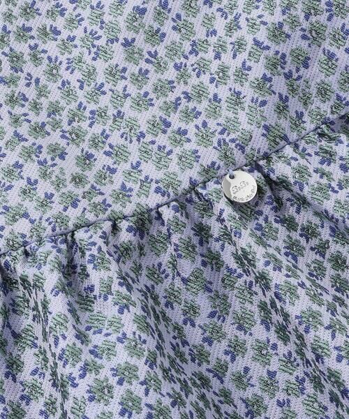 BeBe Petits Pois Vert / ベベ プチ ポワ ヴェール セットアップ | 重ね着風花ジャガードチュニック+バルーンパンツセットアップ(95~150cm) | 詳細11