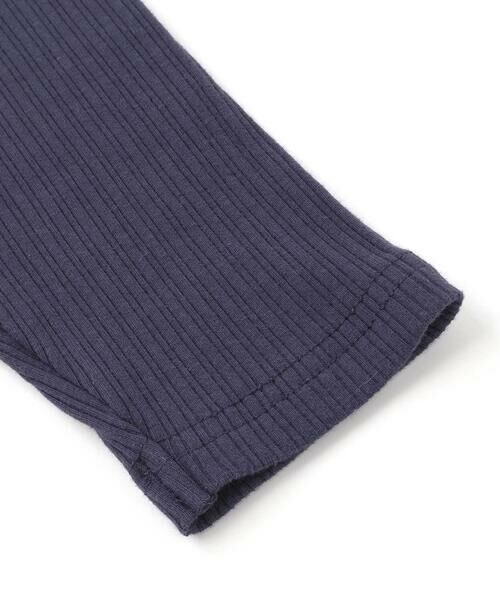 BeBe Petits Pois Vert / ベベ プチ ポワ ヴェール セットアップ | 重ね着風花ジャガードチュニック+バルーンパンツセットアップ(95~150cm) | 詳細12