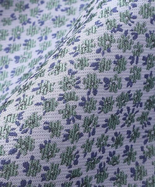 BeBe Petits Pois Vert / ベベ プチ ポワ ヴェール セットアップ | 重ね着風花ジャガードチュニック+バルーンパンツセットアップ(95~150cm) | 詳細14