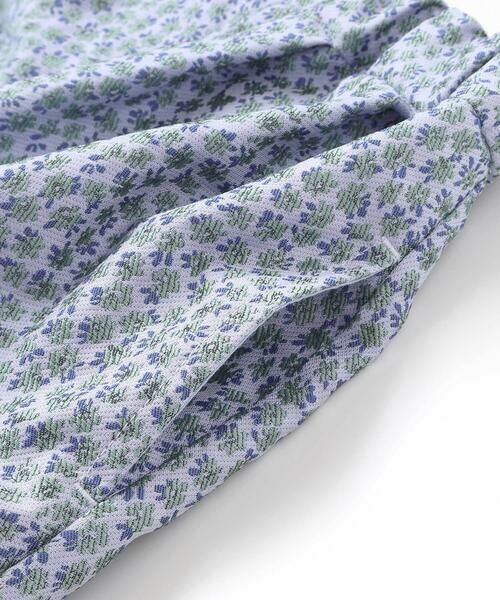 BeBe Petits Pois Vert / ベベ プチ ポワ ヴェール セットアップ | 重ね着風花ジャガードチュニック+バルーンパンツセットアップ(95~150cm) | 詳細16