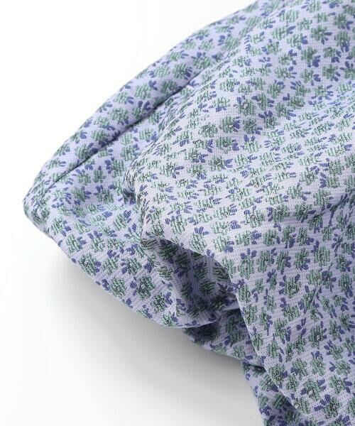 BeBe Petits Pois Vert / ベベ プチ ポワ ヴェール セットアップ | 重ね着風花ジャガードチュニック+バルーンパンツセットアップ(95~150cm) | 詳細17